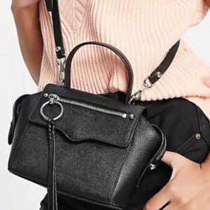 Rebecca Minkoff Textured Black Crossbody Bag new with out tags